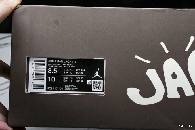 1st Kicks Jack Red Travis Jumpman Jordan x FZ8117-101 TR University Scott 0730